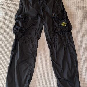 Stone Island Black Cargo Pants